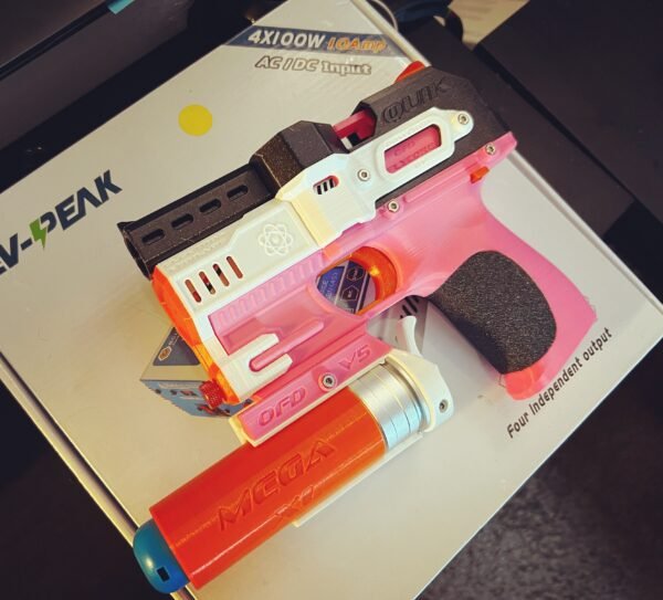 Micro Booper 3d Printed Pistol Mounted Toy Blaster Nerf Launcher (.STL FILES ONLY) - Image 4