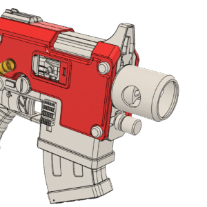 Adi-Ultima Baodan Pistol - Shell Ejecting Toy Disc Shooter