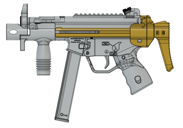 Md5K - DLC 9 - Retractable Stock for Toy Disc Shooter - Image 2