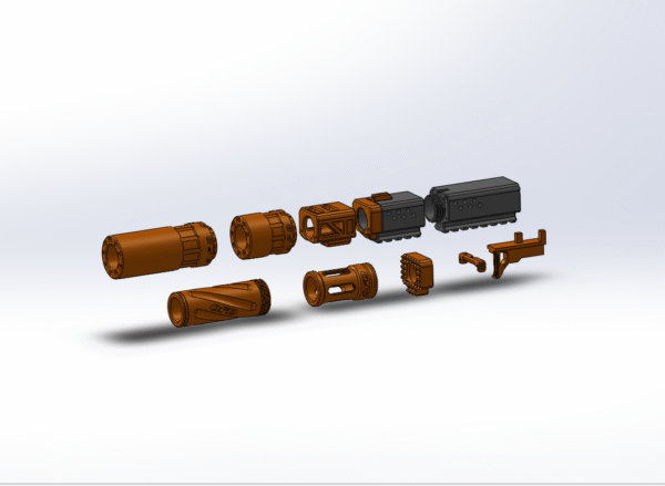 Meowser Tactical 3d Printed Toy Blaster Accessory Kit (.STL FILES ONLY) - Image 4