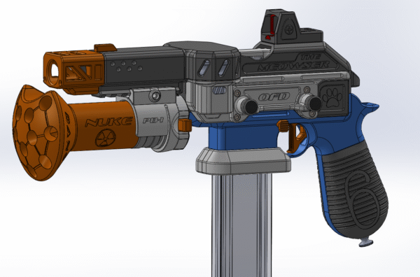 Pico Booper 3d Printed Pistol Mounted Toy Blaster Nerf Launcher (.STL FILES ONLY) - Image 3