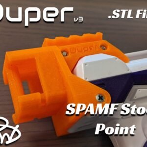 Duper SPAMF Stock Point (v3) .STL Files - Toy Foam Dart Blaster Accessory