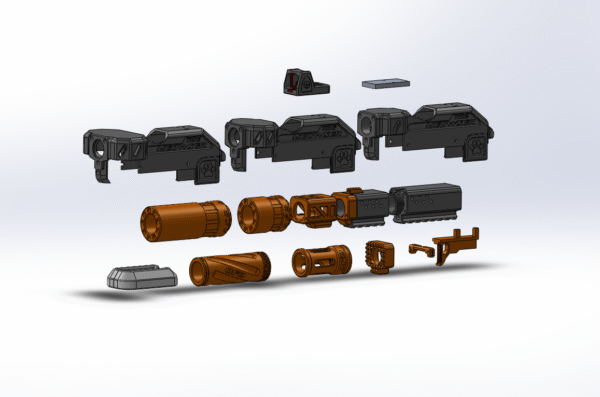 Meowser Tactical 3d Printed Toy Blaster Accessory Kit (.STL FILES ONLY) - Image 3