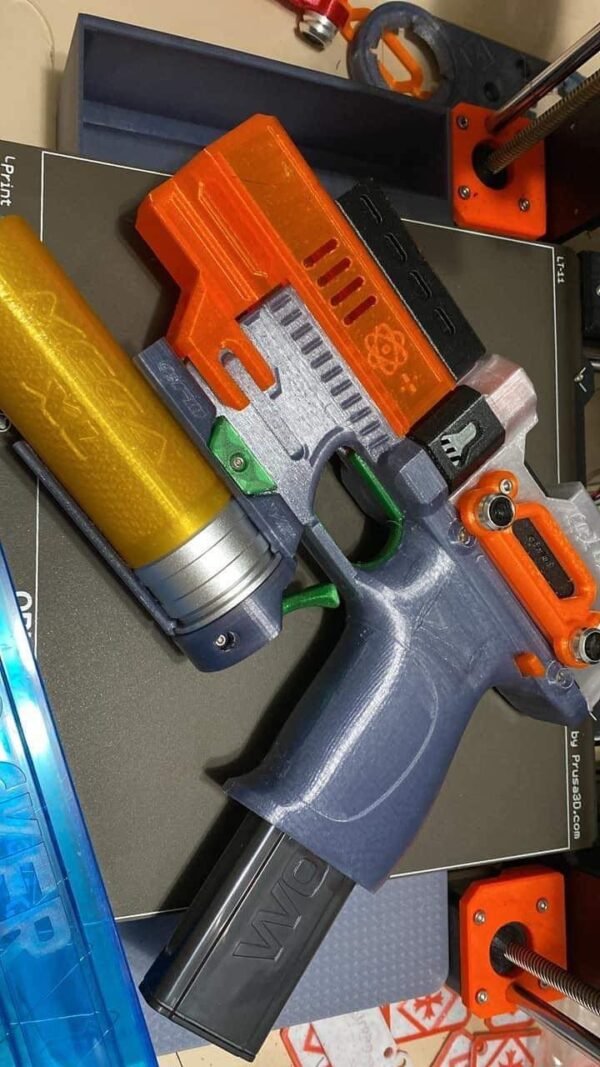 Micro Booper 3d Printed Pistol Mounted Toy Blaster Nerf Launcher (.STL FILES ONLY) - Image 5