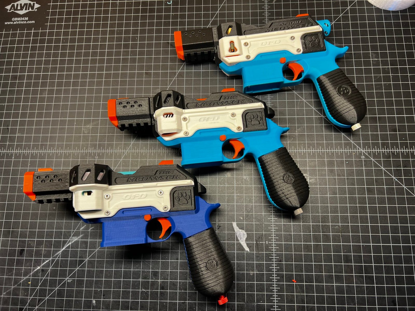 Meowser 3d Printed Fully Automatic Flycore Nerf Toy Blaster (.STL FILES ...