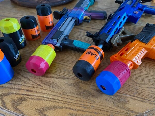 Turbine NERF Toy Blaster SCAR Barrel Cosmetic Oil Filter Shroud (Digital Files - STLs Only) - Image 3