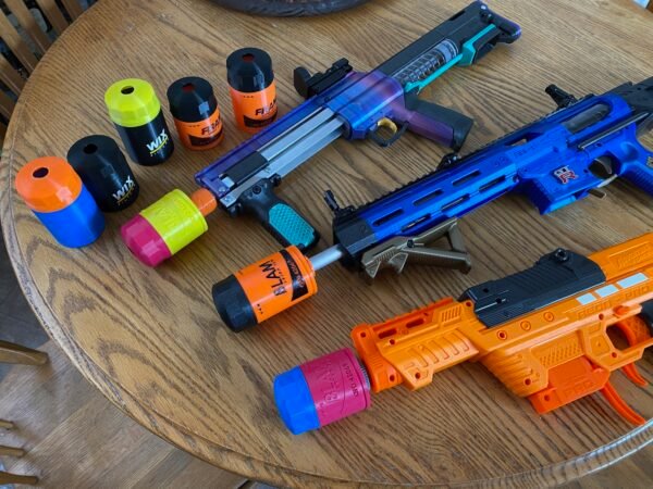 Turbine NERF Toy Blaster SCAR Barrel Cosmetic Oil Filter Shroud (Digital Files - STLs Only) - Image 4