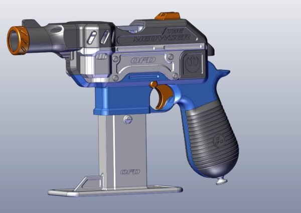 Meowser 3d Printed Fully Automatic Flycore Nerf Toy Blaster (.STL FILES ONLY)