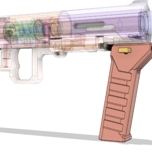 No Hardware Picatinny-Compatible Blaster Foregrip