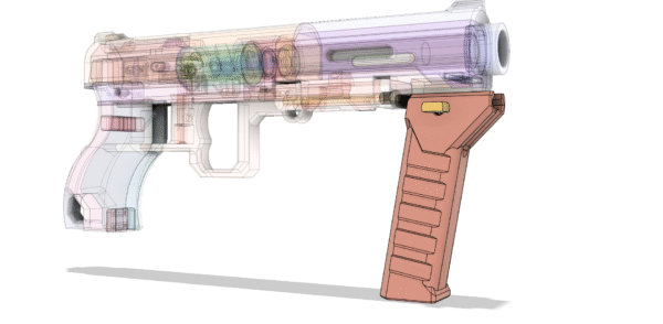 No Hardware Picatinny-Compatible Blaster Foregrip