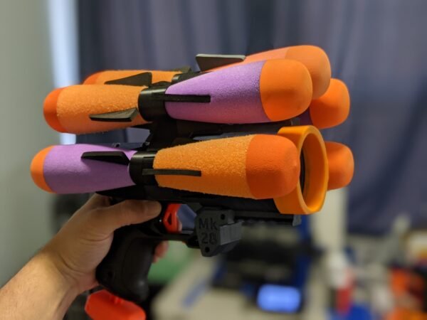 5ALVO Elite Missile Holder v2 .STL files - Toy Foam Dart Blaster Accessory - Image 2