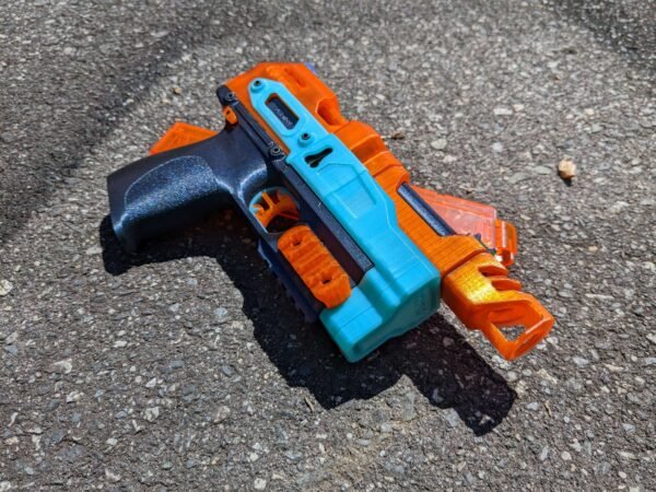 Q2 3d Printed Fully Automatic Flycore Nerf Toy Blaster (.STL FILES ONLY) - Image 8