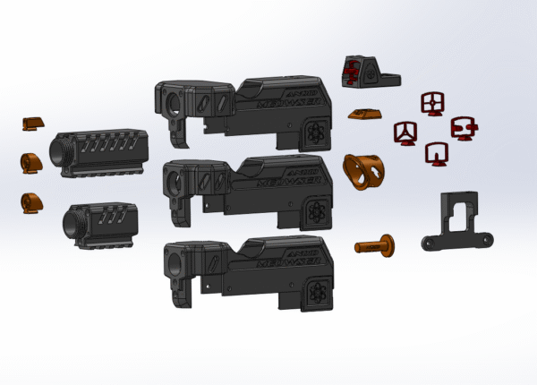 Anoid Meowser Neutron Solenoid Pusher 3d Printed Toy Blaster Accessory Kit (.STL FILES ONLY) - Image 2