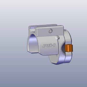 Pico Booper 3d Printed Pistol Mounted Toy Blaster Nerf Launcher (.STL FILES ONLY)