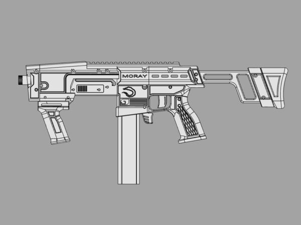 Moray | STL FILES | Pump Action Magfed Blaster - Image 4
