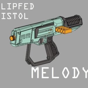 Melody | STL FILES | Clip Fed Pistol Blaster