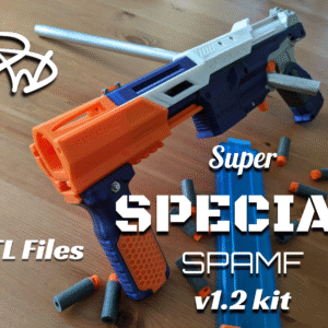 Super Special SPAMF (v1.2) Nerf Falconfire Mod Kit .STL Files - Toy Foam Dart Blaster Accessory