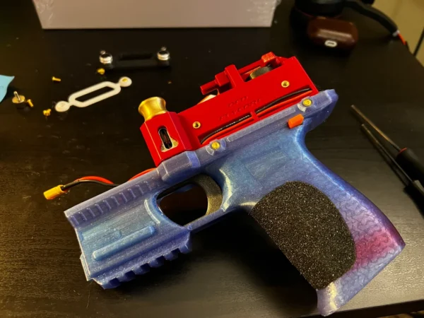 Quik 3d Printed Fully Automatic Flycore Toy Nerf Blaster (.STL FILES ONLY) - Image 5
