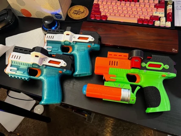 Quik 3d Printed Fully Automatic Flycore Toy Nerf Blaster (.STL FILES ONLY) - Image 4